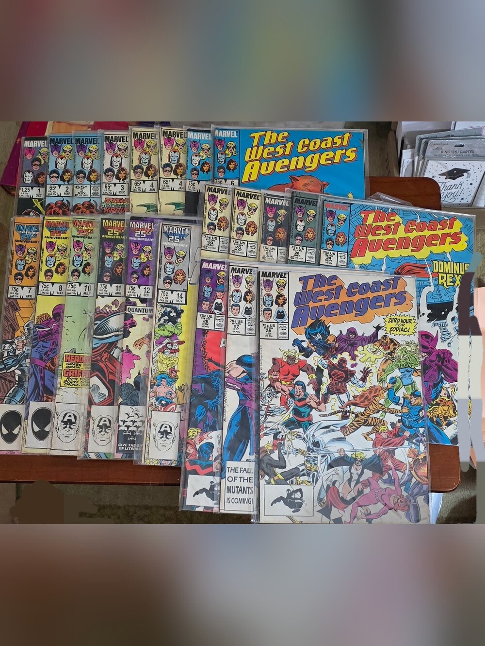 Marvel West Coast Avengers Comic Books Lot 22 Comics Fine to Very fine